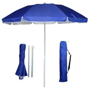 Mini 180CM diameter white metal frame Portable fold garden umbrella outdoor beach stands patio umbrellas & bases