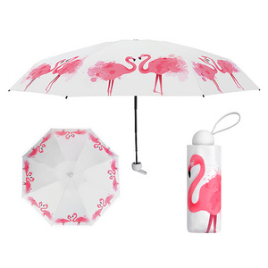 5 fold smaller ladies full pattern printing portable tiny wholesale rain umbrella compact plaid umbrella