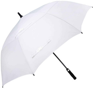 White double layers light weight fiberglass free shipping one piece anime 30 inch golf umbrella