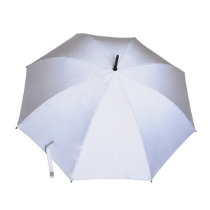 Automatic open straight Fashion Safe grey reflective strip design bike rain umbrella