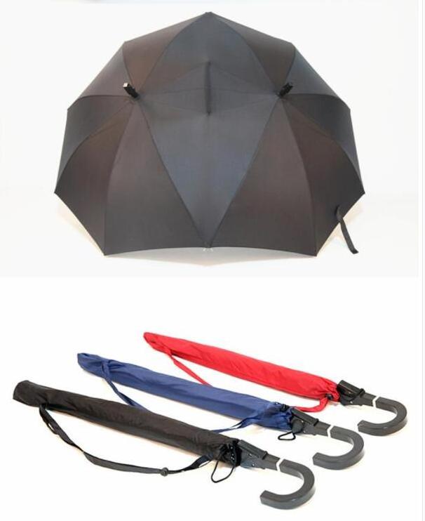 23Inch romantic walking straight design over size couple umbrella for two