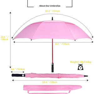 Best selling 2023 popular 60" windproof golf waterfront footprint umbrella