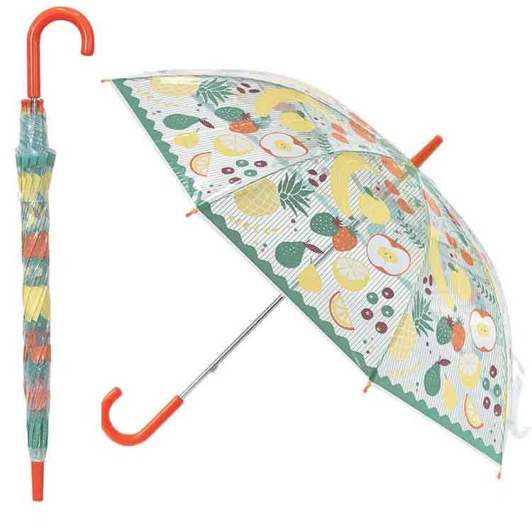 Mini portable for little child transparent kids umbrella with a whistle children umbrella frocks