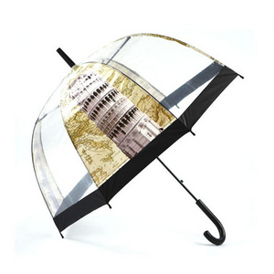 Wholesale 23"8K kids wholesale transparent clear bubble umbrella for sale