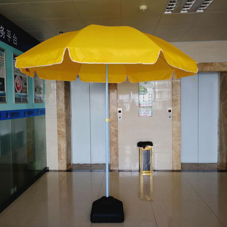 Customized New Wholesale Commercial High Quality Portable Printing Color Outdoor Beach Courtyard Sun Shade Umbrella