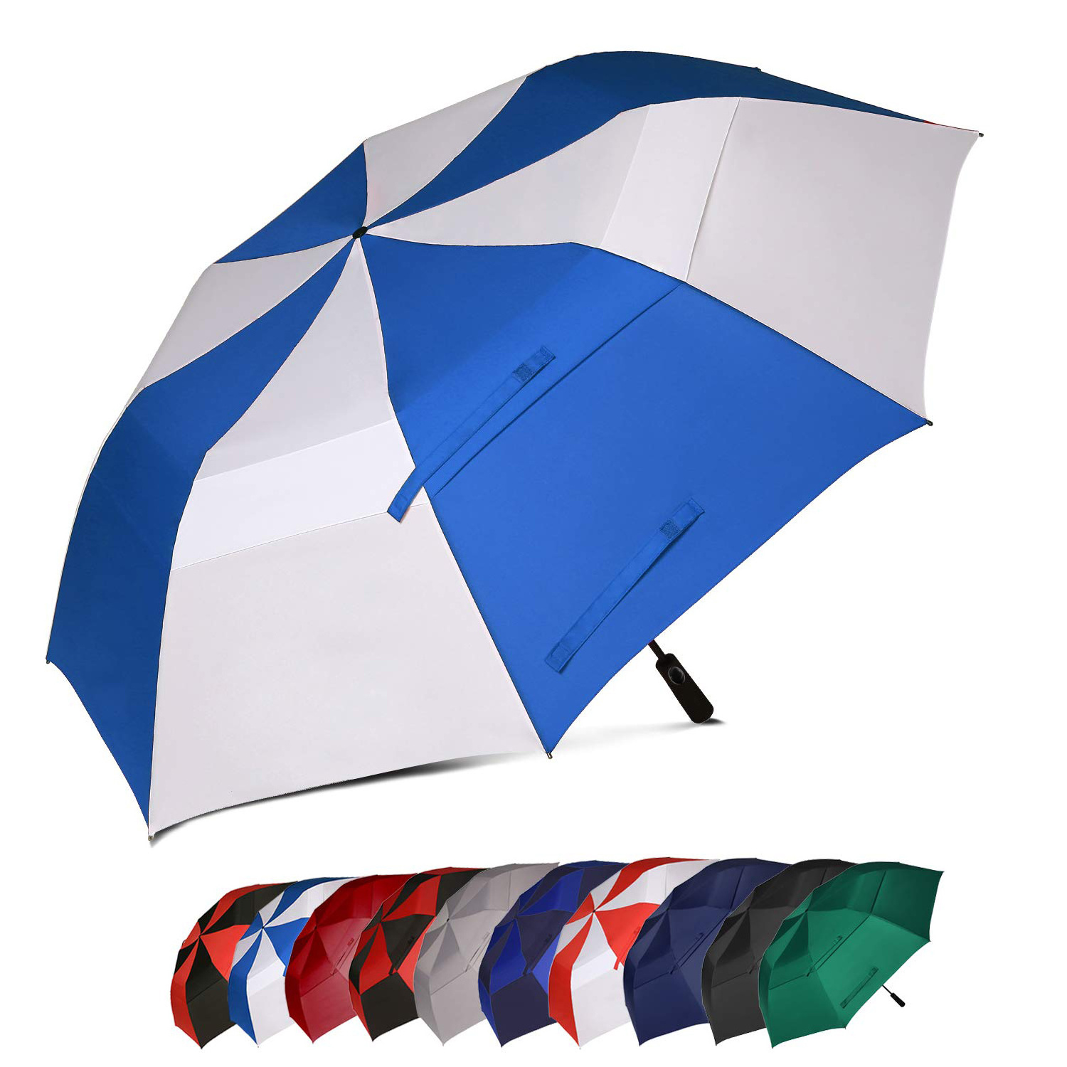 62-Inch Throlx Folding Umbrella Novelty Kids Umbrella with Semi-Automatic Control Ultra Large 24-Double Rib for Folding Fun