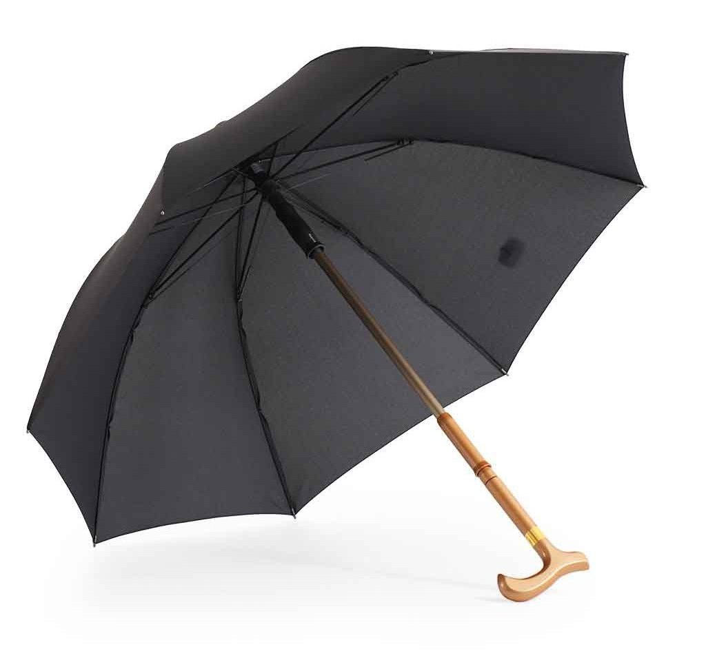 2 in 1 walking stick umbrella 23inch 8k color bamboo cane umbrella