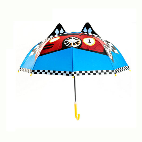 Xiamen cheap 16inch cute design personal defense children rabbit shape 3d umbrella kids