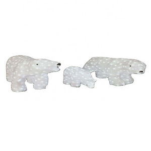 New Year Led polar bear Christmas motif light for decor, LED bear motif light