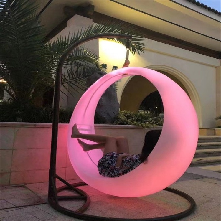 Recreation Facilities plastic led swings led moon chair