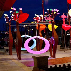 Recreation Facilities plastic led swings led moon chair