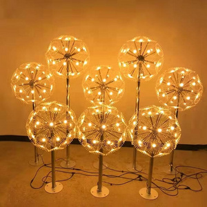 supplier decoration wholesale 1 pcs portable led decoration latern led decorative lights solar dandelion artificial