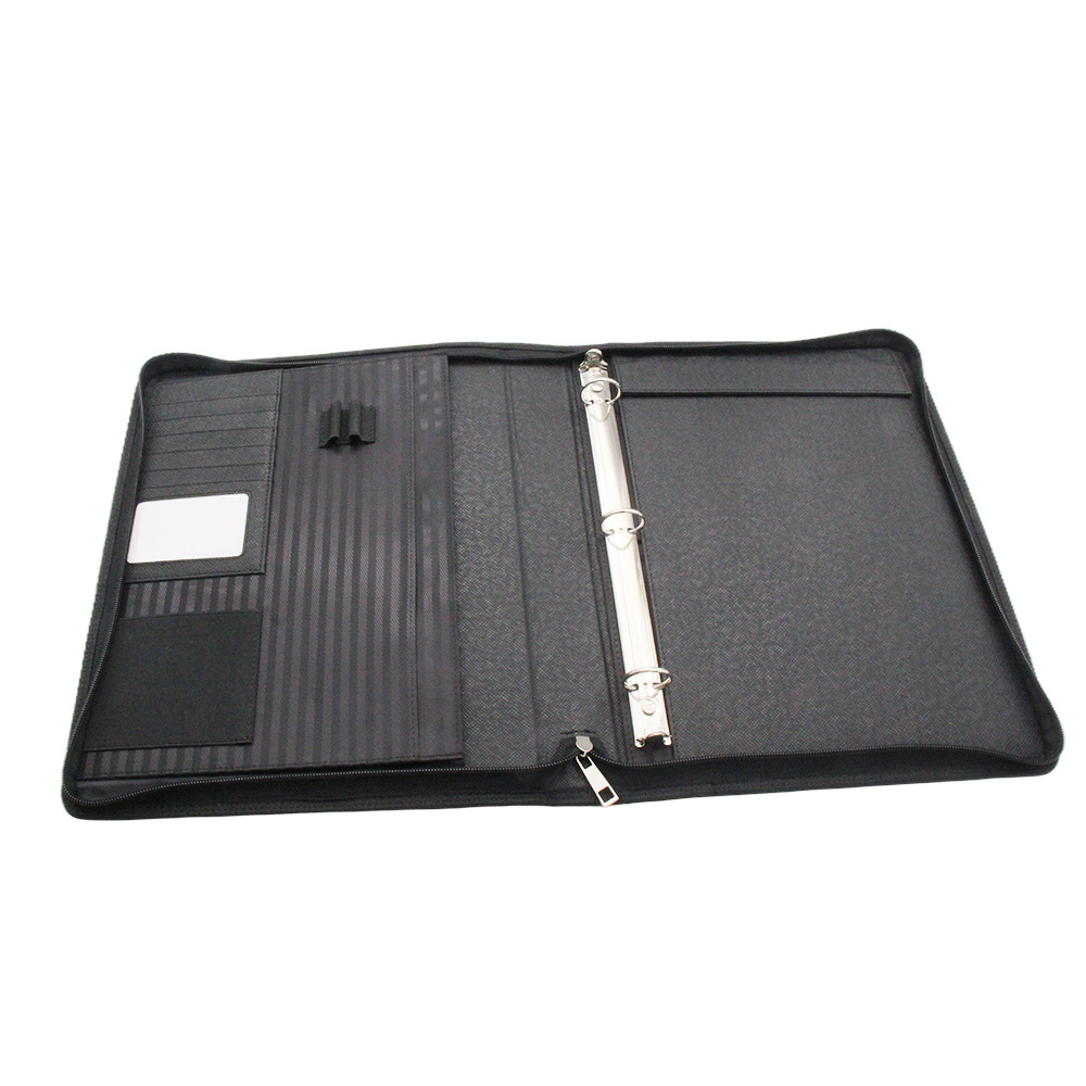 A4 Size Portfolio Removable 3-Ring Binder Clipboard Folder Letter Writing Pad