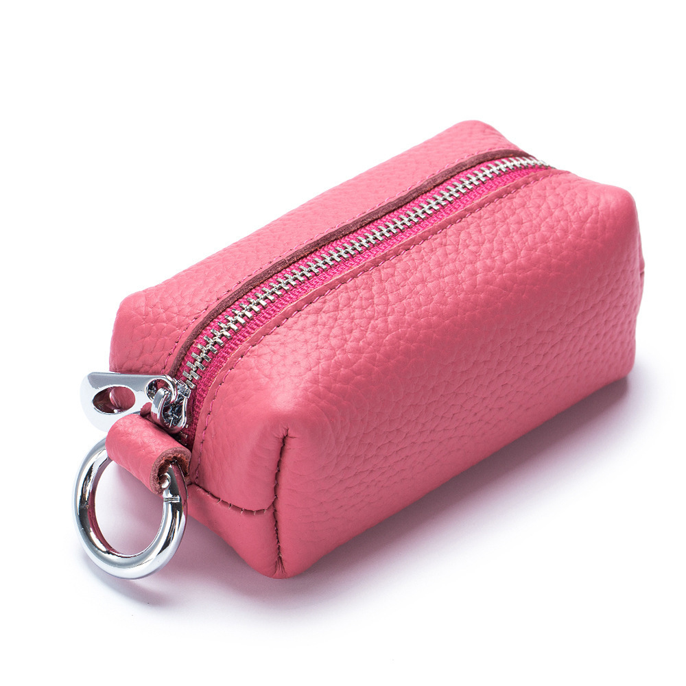 Wholesale mini woman wallets coin purse lychee pattern leather mini wallet coin purse for girls