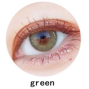 New arrival 2 tone mirage  green contact  lens soft color contact lenses 14mm