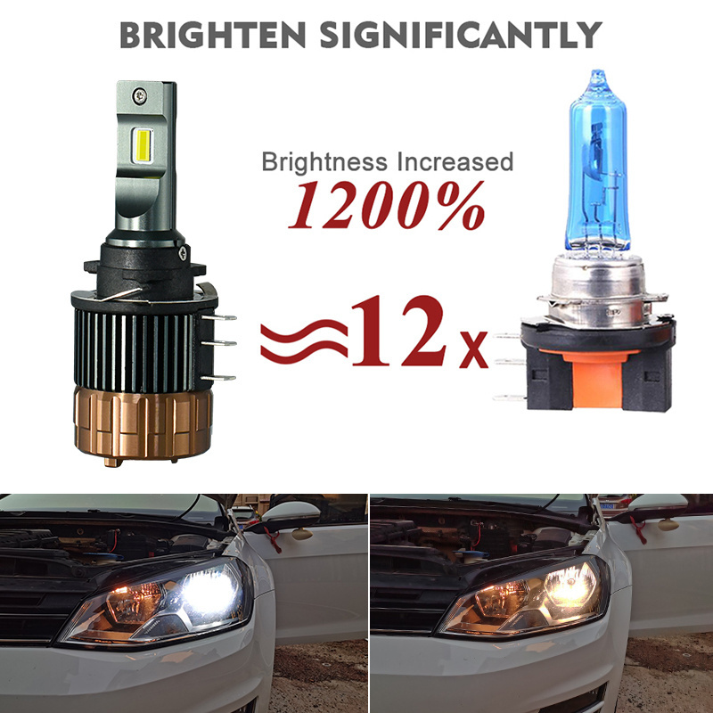 ODM Faro H15 Led Headlight Auto Lighting System Turboes Led Lamp Mobil Bulbe Polo Far Luces para Autos Farol Led Car Lights