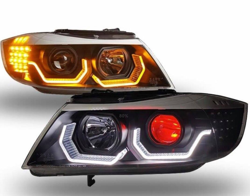 For BMW E90 330I 320I 318i led Angel Eyes headlight JYV2