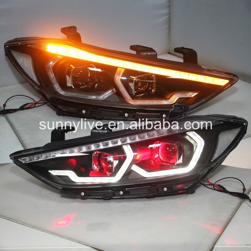 devil eye LED  headlight For HYUNDAI  Elantra  2017-2019   year LF