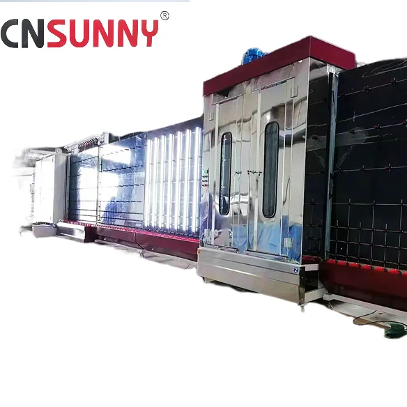 Automatic double glazing glass windows making machine