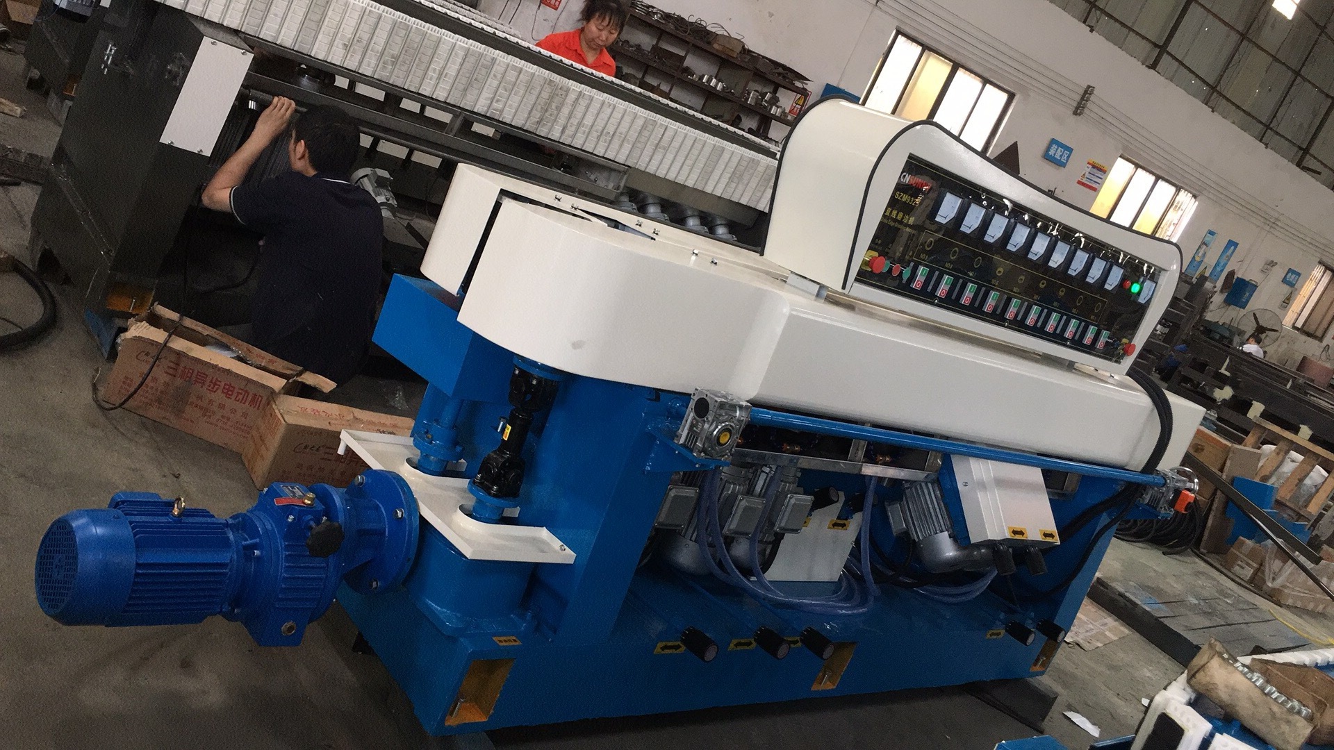 Best Export Float Glass and Mirror Chamfer Polisher / Vertical Glass Polisher Machine