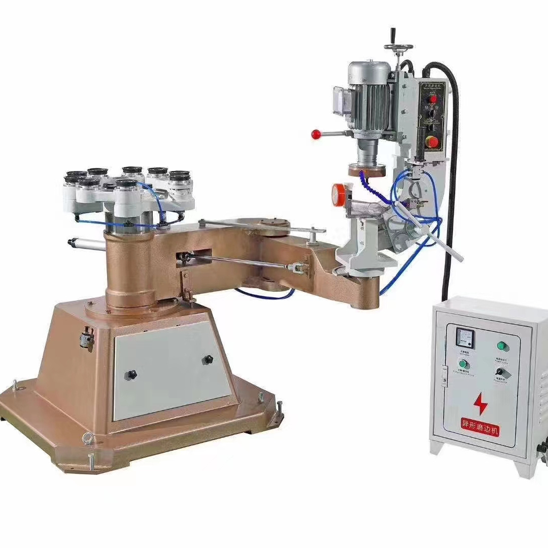 Any shape glass edge grinding polishing machine/Low energy consumption glass shape edging grinder equipment for mirror