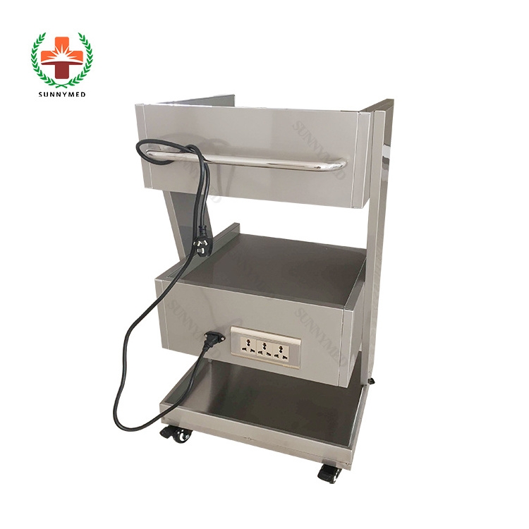 SY-YR09 Convenient Stainless Steel Dental Cabinet with power for Clinic