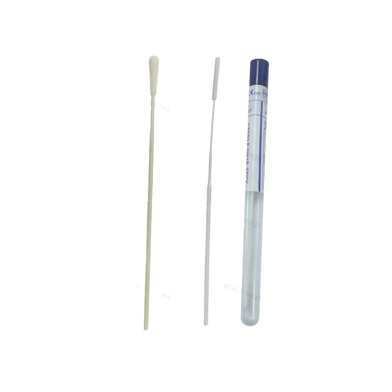 SUNNYMED SY-L148  Wholesale  rapid test kit swab Medical Disposable sampling flocked nasal swab test kit