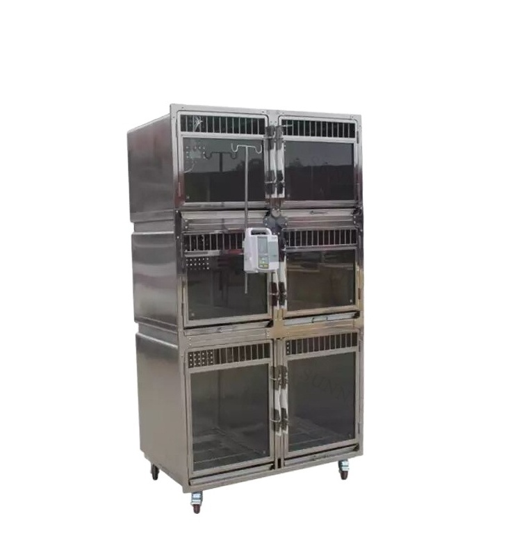 SY-W034 Hot-selling  Stainless Steel In-patient Cage for  Veterinary Cages with Best Price