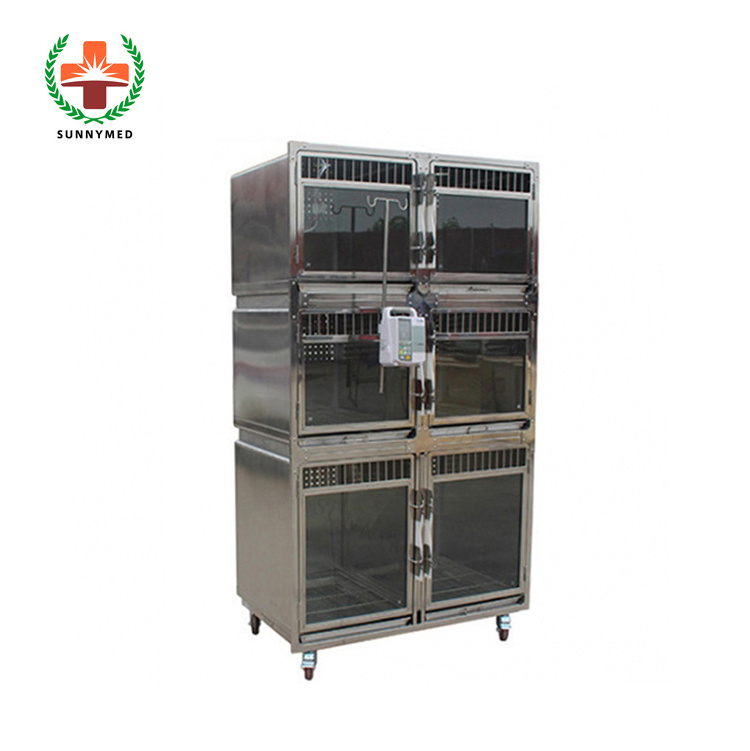 SY-W034 Hot-selling  Stainless Steel In-patient Cage for  Veterinary Cages with Best Price