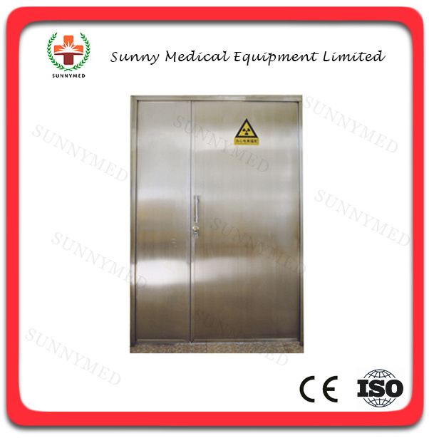 SY-1150 Anti-radiation lead door DR room Xray shielding stainless steel sliding doors 6mm leadlined