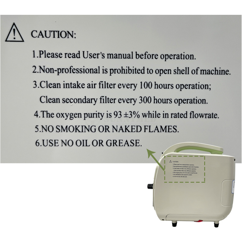 SY-I060-1P Medical Home Oxygen Generator Mini Oxygen Concentrator 1 Litre By Respironics 1L Portable Oxygen Machine