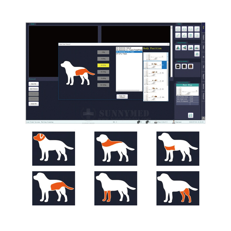 SY-D061_vet Radiology equipment- veterinary ct scanner X ray machine ct scanner for pet animal veterinary mri machines