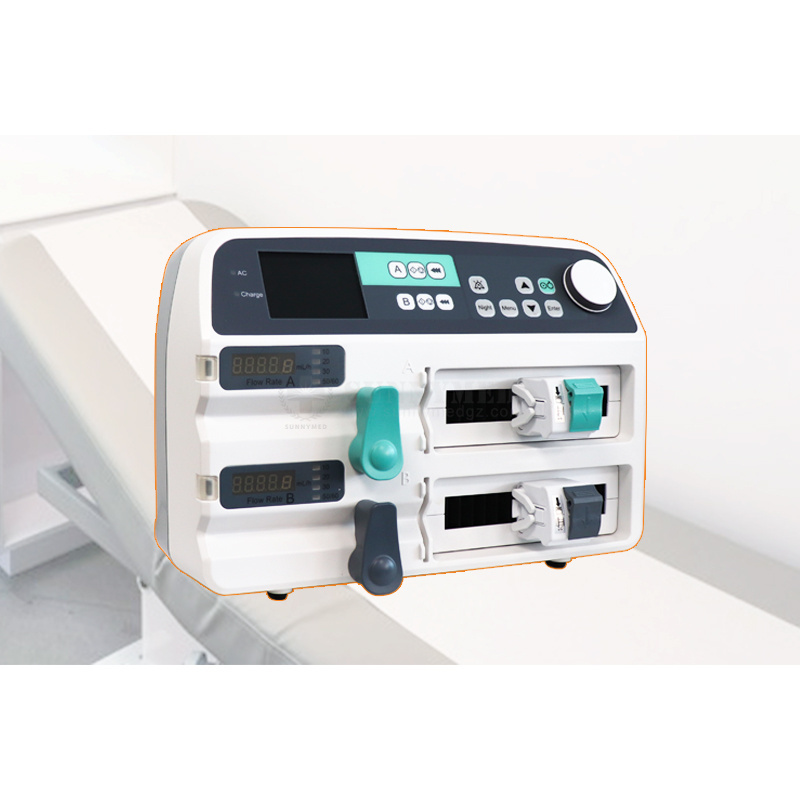 SY-G094 Medical Equipment Double Channel Laboratory Portable Dual Channel Syringe Pump Price