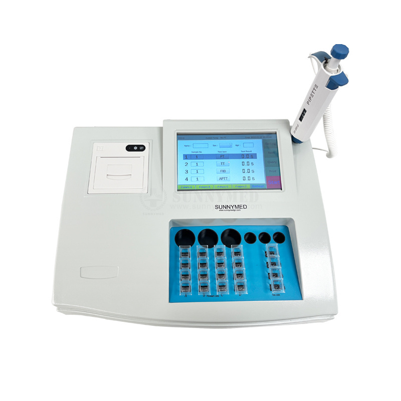 SY-B032A Hospital Blood Coagulation Analyzer Coagulometer Four Channels Coagulometer Analyzer Price