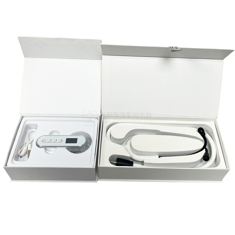 SY-G014 Hospital Multi Function Electronic Stethoscope Heat Lung Normal Cardiology Digital Bluetooth Stethoscope