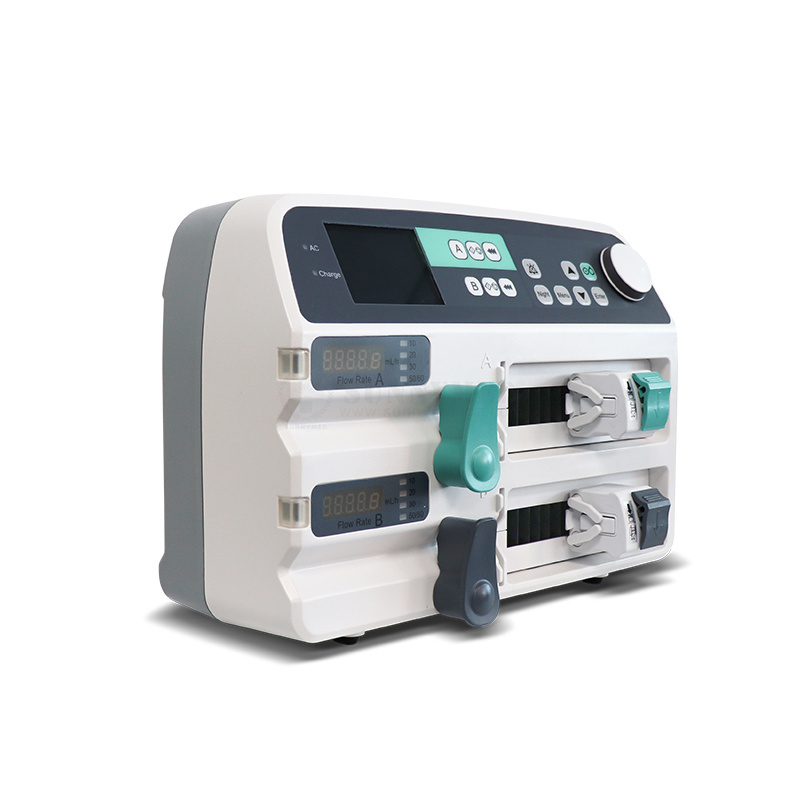 SY-G094 Medical Equipment Double Channel Laboratory Portable Dual Channel Syringe Pump Price