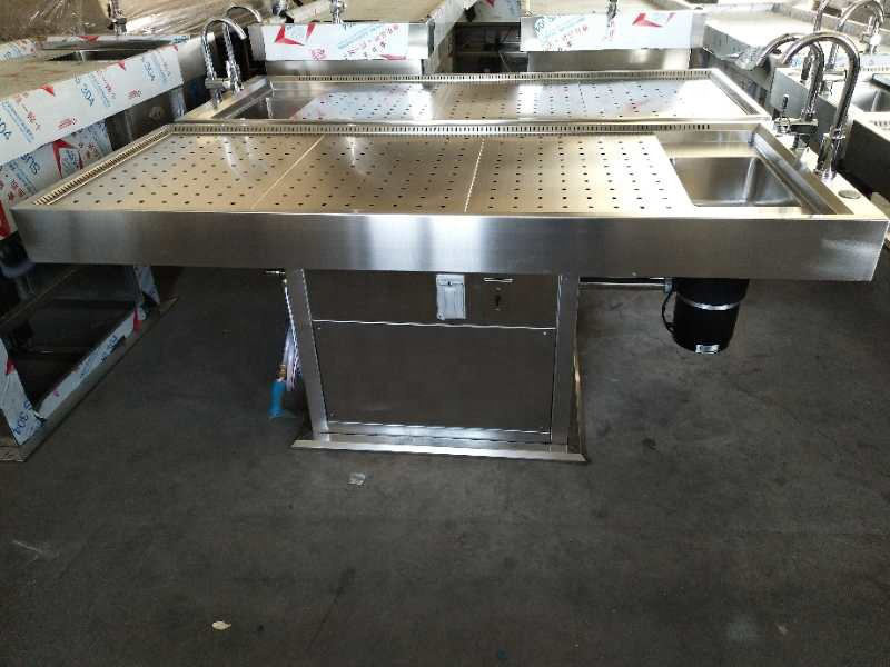 SYJP-02 Hydraulic Autopsy Table  Animal Anatomy Corpse Dissection Table autopsy Table Max.200kgs