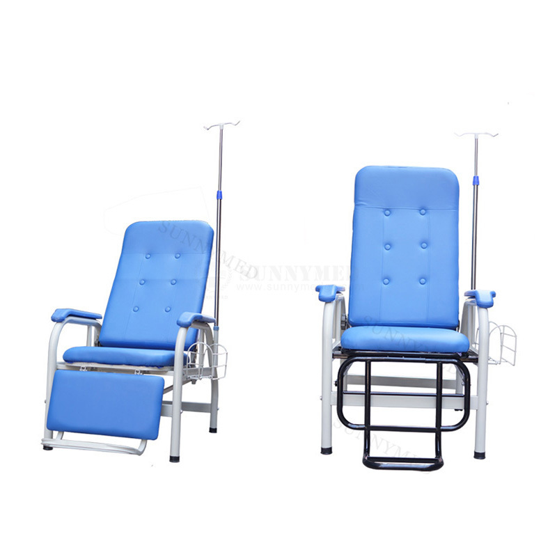 SY-R133 Patient Transfusion Chair Infusion Chair With Hanger Footrest and IV Stand