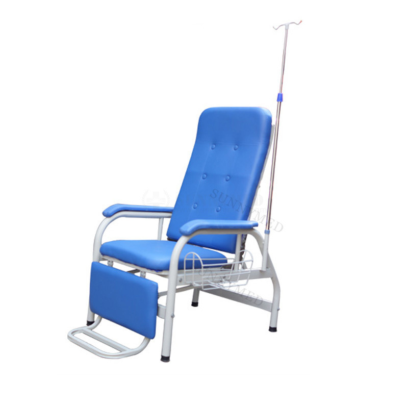 SY-R133 Patient Transfusion Chair Infusion Chair With Hanger Footrest and IV Stand