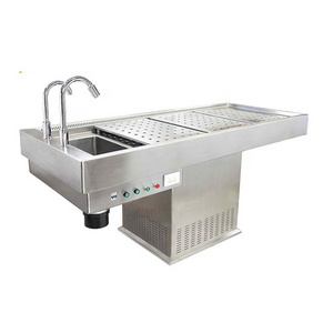 SYJP-02 Autopsy Instruments Stainless Steel stainless steel anatomy dissecting table autopsy table price