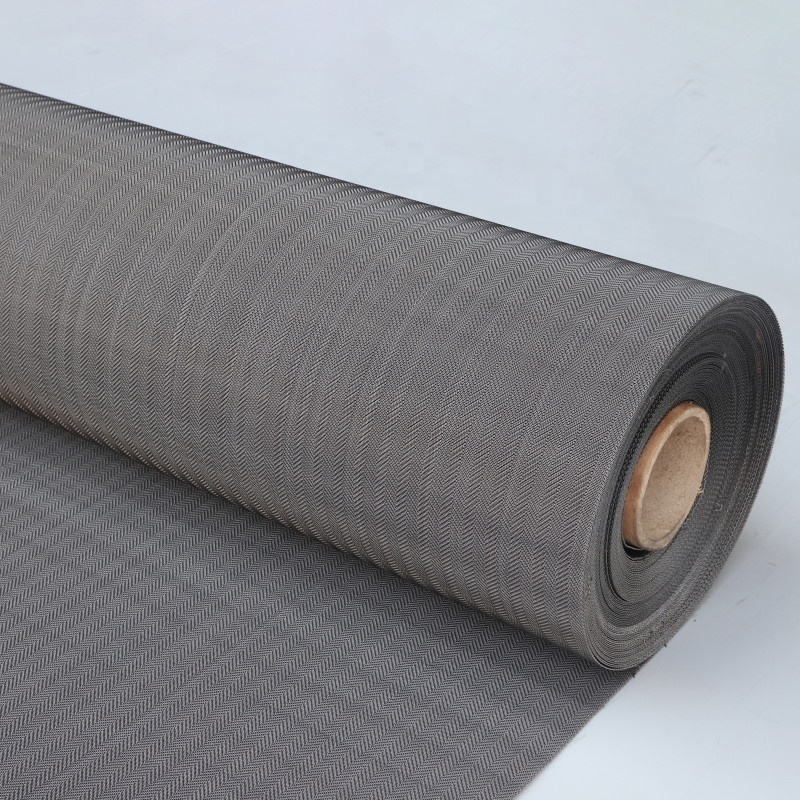 Durable Black Wire Cloth Economical Plain Dutch Weave Mild Steel Wire Mesh For Oil Industry