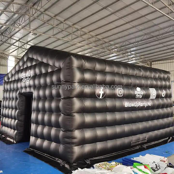 Commercial PVC Inflatable Party Tent Inflatable Nightclub Tent Black Portable Blow Up Night Club