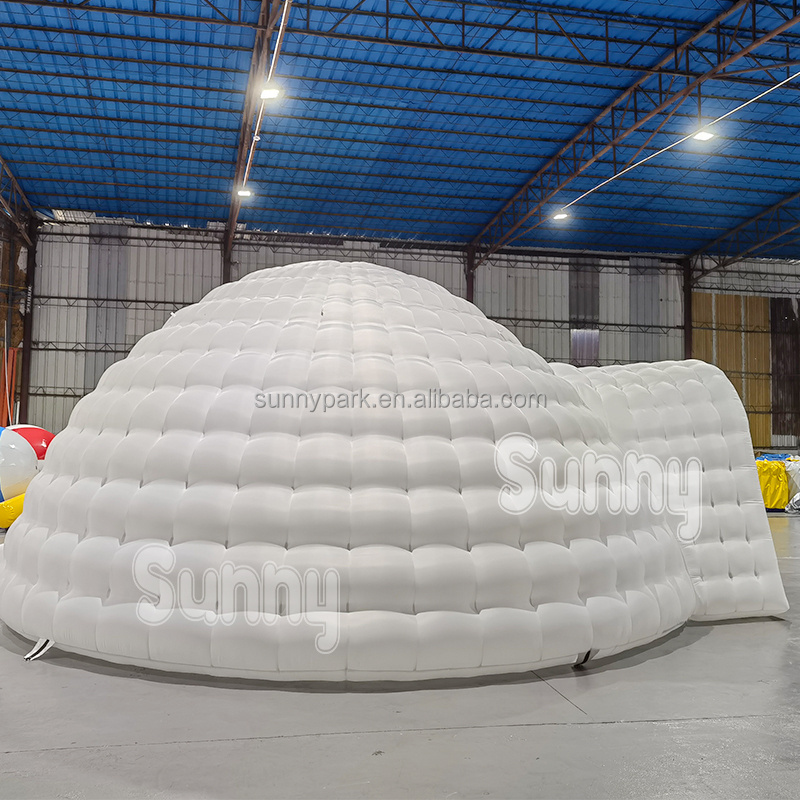 Factory price custom inflatable LED lighting tent  LED Inflatable Igloo For Sale