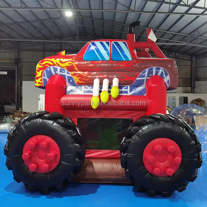 Outdoor Jump Jumper Inflatable Combo Children Inflatable Monster Truck Bouncy Castle Jumping Tractor Cars Bounce House