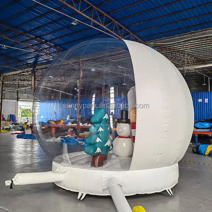 Commercial Christmas Giant Human Size Inflatable Snow Globe Photo Booth Giant Inflatable Christmas Snow Globe