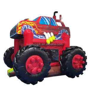 Outdoor Jump Jumper Inflatable Combo Children Inflatable Monster Truck Bouncy Castle Jumping Tractor Cars Bounce House