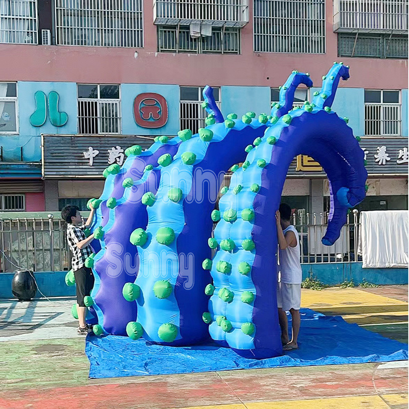 LED lighting inflatable octopus tentacles for building decoration Inflatable Octopus Tentacles with LED Light for Event Party