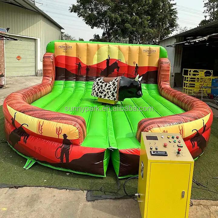 Factory price simulator mechanical inflatable rodeo ride bull game  inflatable mechanical games rodeo ride bull for sale