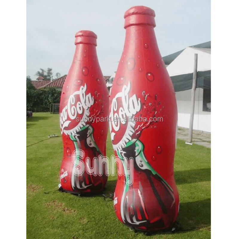 Factory inflatable beer bottle inflatable juice bottle for beer wine drinks cola bottle model