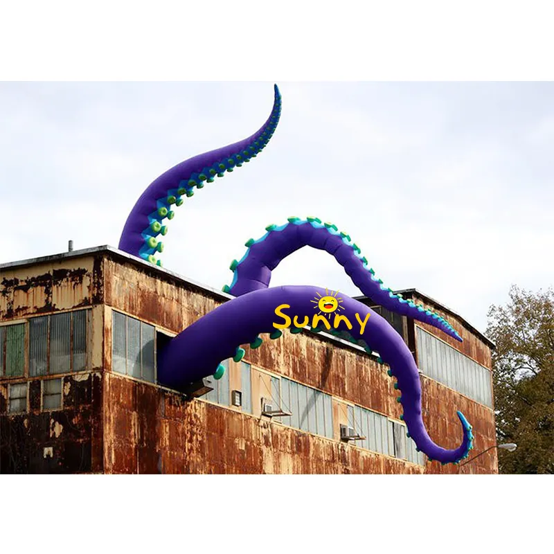 LED lighting inflatable octopus tentacles for building decoration Inflatable Octopus Tentacles with LED Light for Event Party